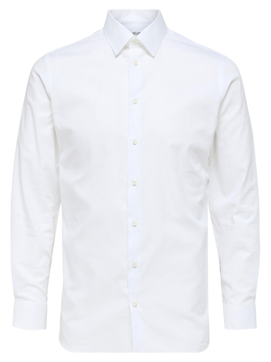Selected Men Skjorter 16080200_brightwhite_S - Bygholm Menswear